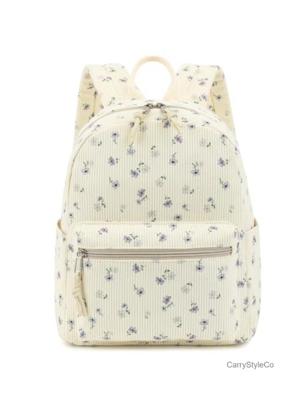 Corduroy Mini Backpack Purse Casual Daypack for Women